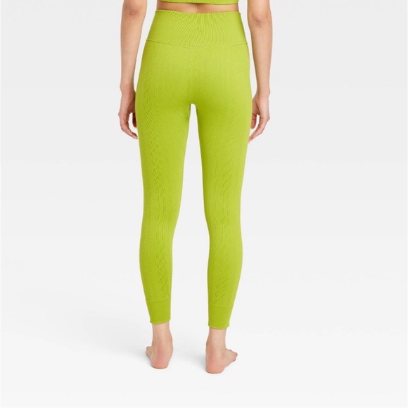 Women's Seamless Cable Knit 7/8
Leggings - JoyLab Green XS - Picture 2 of 3